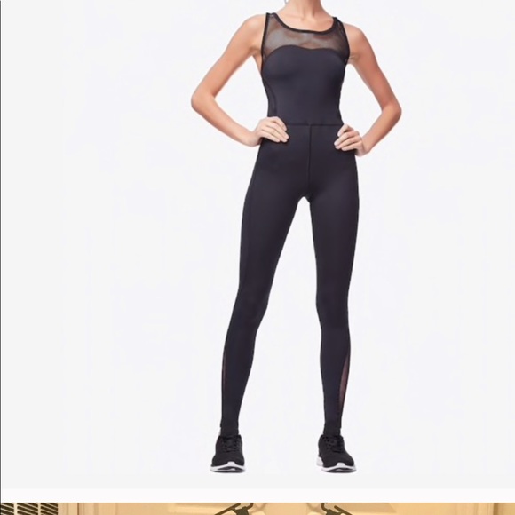 GOOD AMERICAN MIXED MESH TRAINING JUMPSUIT-NWT - Picture 3 of 7